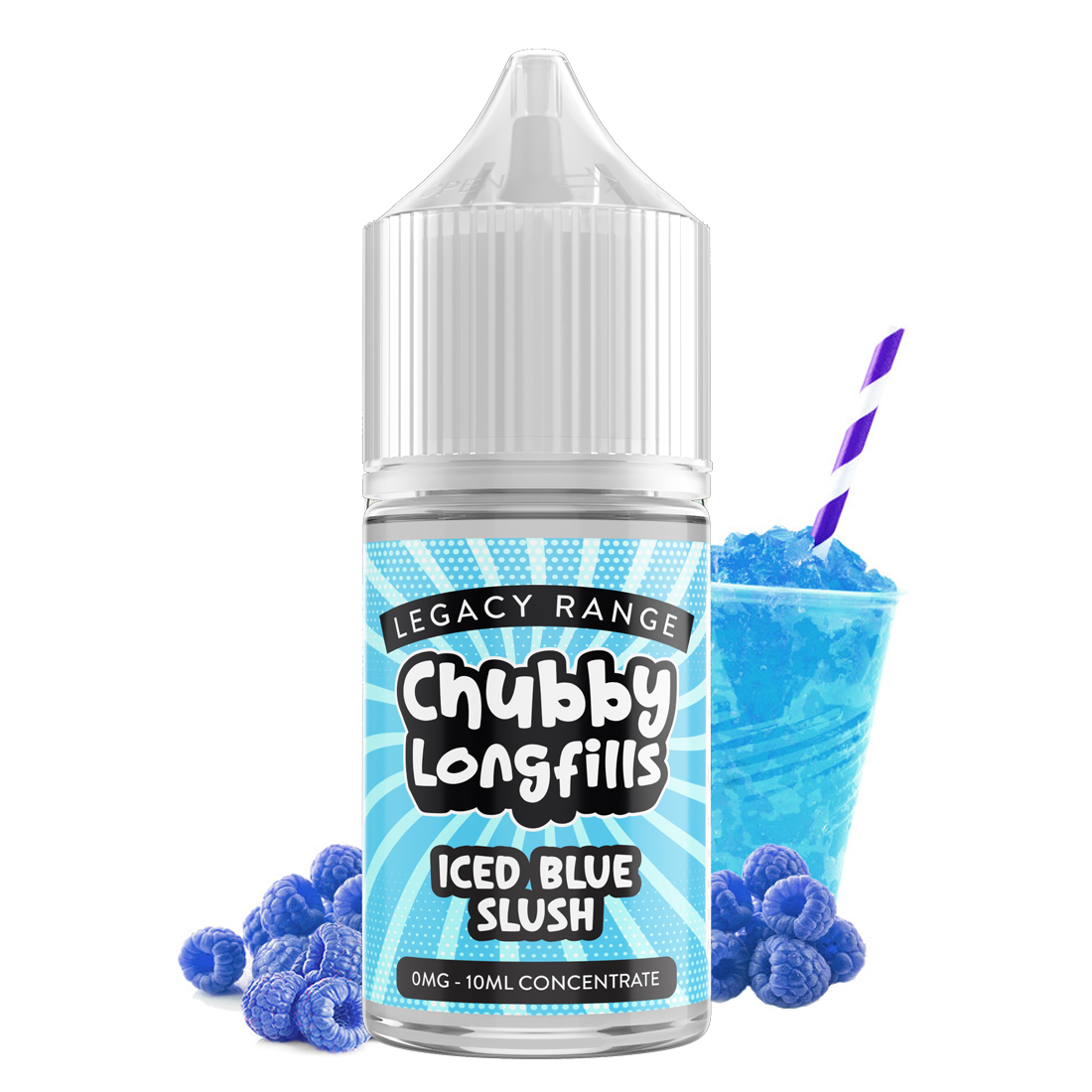 Chubby Longfills - Iced Blue Slush 30ml