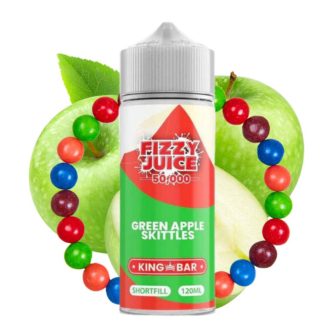 Fizzy Juice - Green Apple Skittles 100ml Shortfill