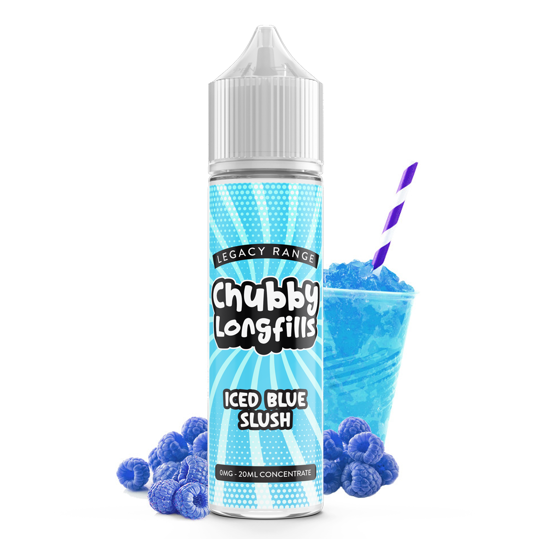 Chubby Longfills - Iced Blue Slush 60ml