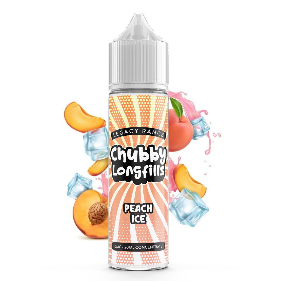 Chubby Longfills - Peach Ice 60ml