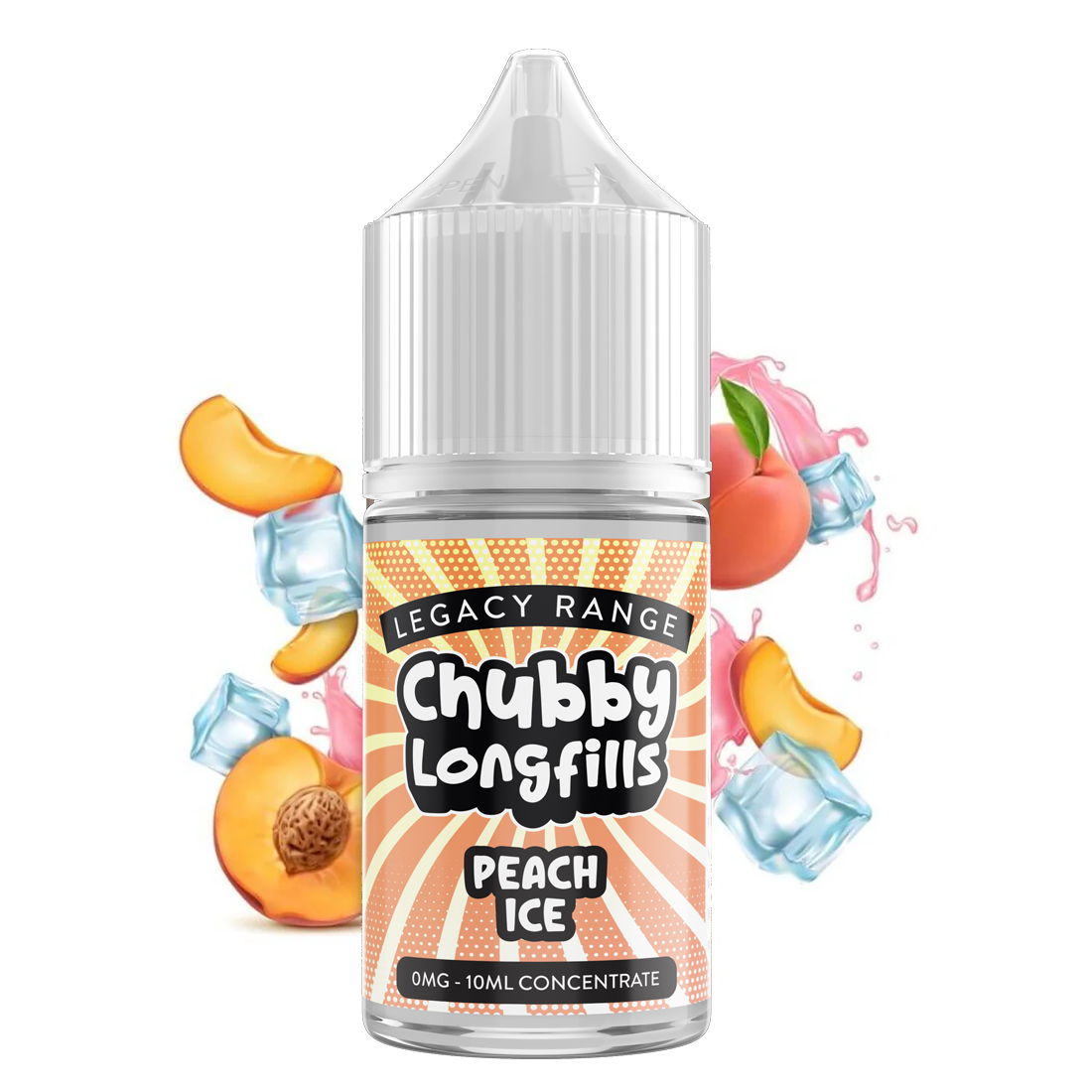 Chubby Longfills - Peach Ice 30ml