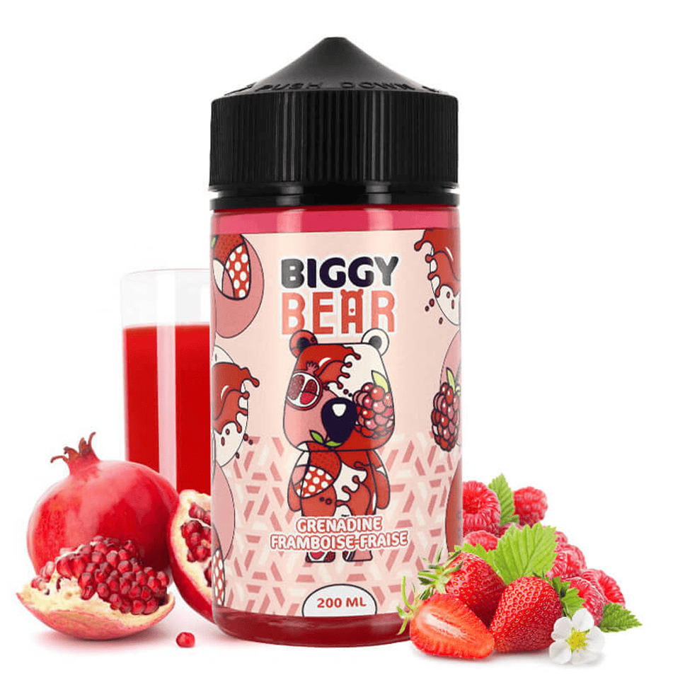 Biggy Bear - Strawberry Raspberry Pomegranate 200ml Shortfill