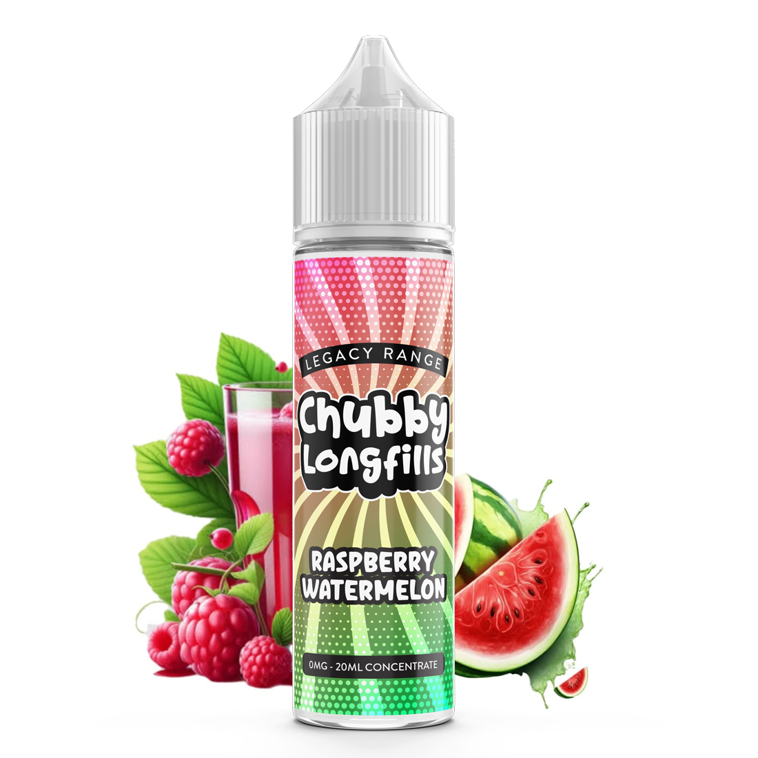 Chubby Longfills - Raspberry Watermelon 60ml