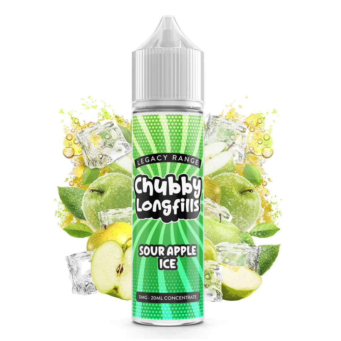 Chubby Longfills - Sour Apple Ice 60ml