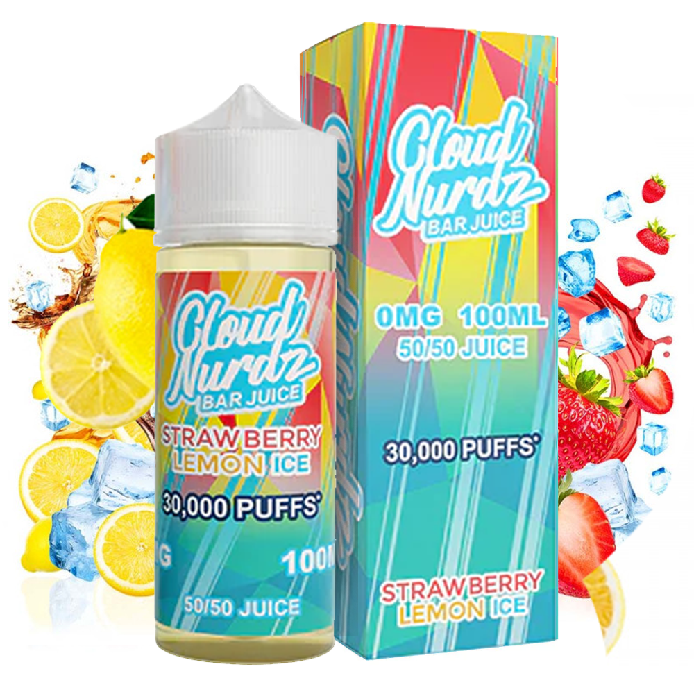 Cloud Nurdz - Strawberry Lemon Ice 100ml Shortfill