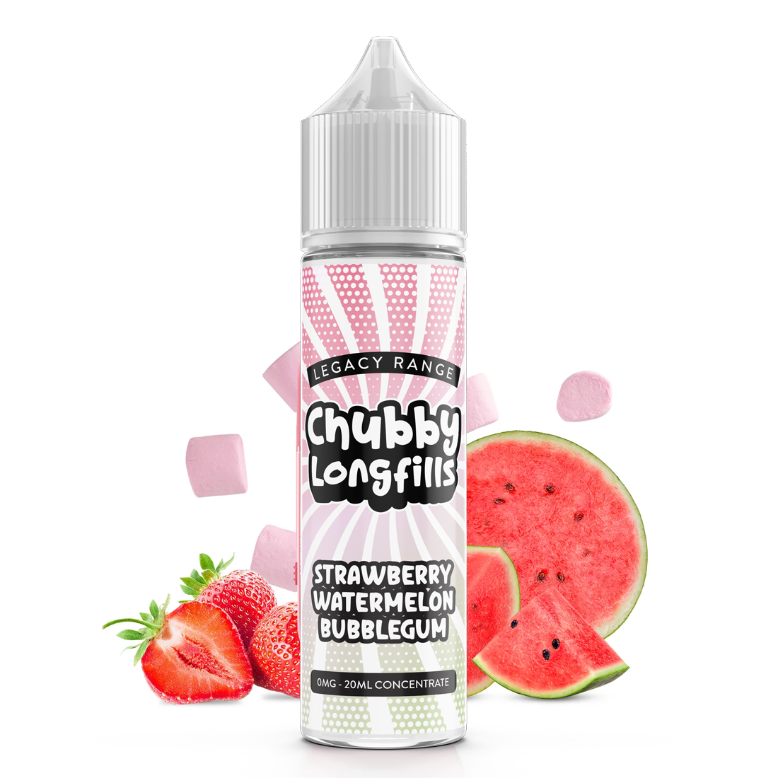 Chubby Longfills - Strawberry Watermelon Bubblegum 60ml