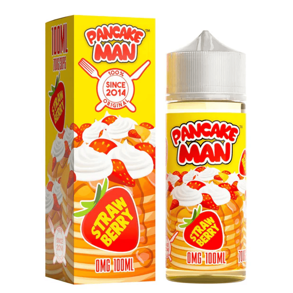 Pancake Man - Strawberry 120ml Longfill