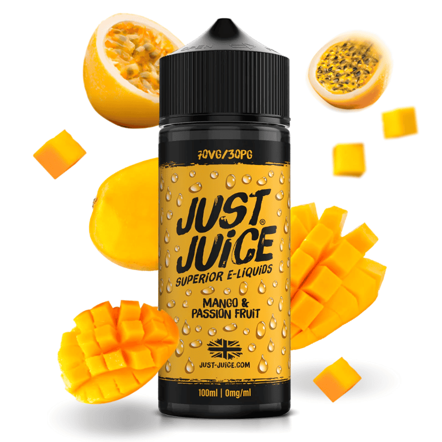 Just Juice - Mangue &amp; Fruit de la Passion 100ml Shortfill