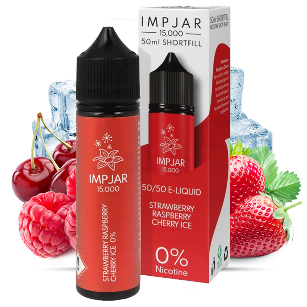 IMP JAR - Strawberry, Raspberry & Cherry Ice 50ml Shortfill